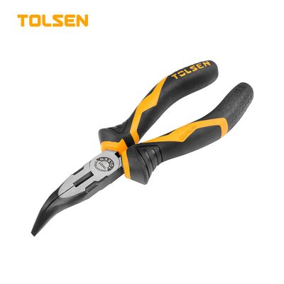 TOLSEN 6" Bent Nose Pliers (160mm) Industrial GRIPro Series Model: 10023_img_0