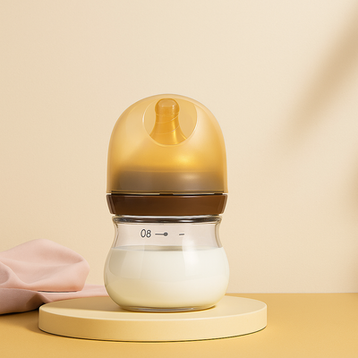 Newborn Glass Bottle / নবজাতকের কাচের বোতল 🍼 – Anti-Inflation, Anti-Choking, 80/160ml for Breast Milk_img_0