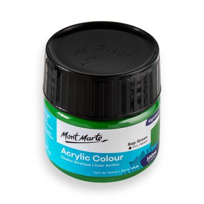 Mont Marte Acrylic Colour Paint Signature 100ml (Sap Green)_img_1