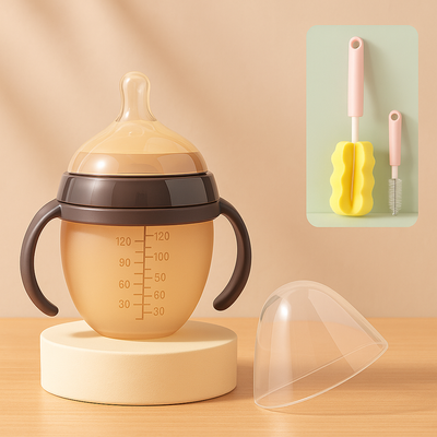 🍼 Newborn Silicone Baby Bottle – 💨 Anti-Flatulence & 🚫 Anti-Choking | নবজাতক সিলিকন বেবি বোতল – 💨 অ্যান্টি-ফ্ল্যাটুলেন্স & 🚫 অ্যান্টি-চোকিং_img_1