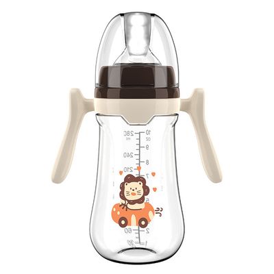 🍼 Infant Wide-Caliber Bottle – 180/240/280ml, with Handle (No Straw) | 👶 ইনফ্যান্ট ওয়াইড-ক্যালিবার বোতল – ১৮০/২৪০/২৮০মিলি, হ্যান্ডেলসহ (🚫 স্ট্রা নেই)_img_1