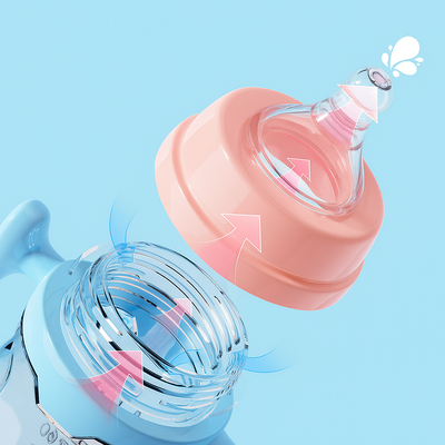 🍼 Infant Wide-Caliber Bottle – 180/240/280ml, with Handle (No Straw) | 👶 ইনফ্যান্ট ওয়াইড-ক্যালিবার বোতল – ১৮০/২৪০/২৮০মিলি, হ্যান্ডেলসহ (🚫 স্ট্রা নেই)