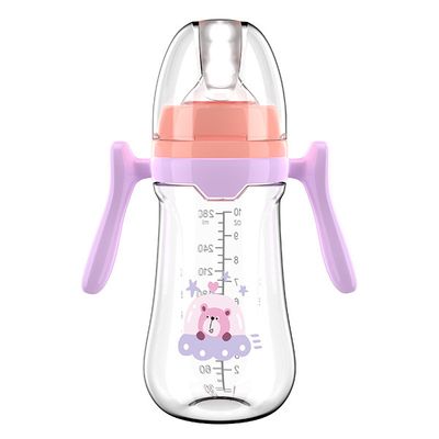 🍼 Infant Wide-Caliber Bottle – 180/240/280ml, with Handle (No Straw) | 👶 ইনফ্যান্ট ওয়াইড-ক্যালিবার বোতল – ১৮০/২৪০/২৮০মিলি, হ্যান্ডেলসহ (🚫 স্ট্রা নেই)_img_4