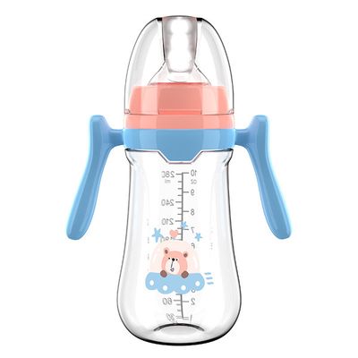 🍼 Infant Wide-Caliber Bottle – 180/240/280ml, with Handle (No Straw) | 👶 ইনফ্যান্ট ওয়াইড-ক্যালিবার বোতল – ১৮০/২৪০/২৮০মিলি, হ্যান্ডেলসহ (🚫 স্ট্রা নেই)_img_6