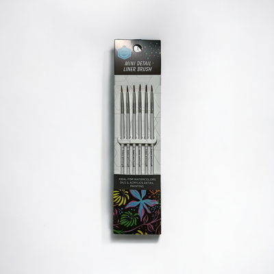 KeepSmiling Mini Detail Liner Brushes Pack Of 6_img_0