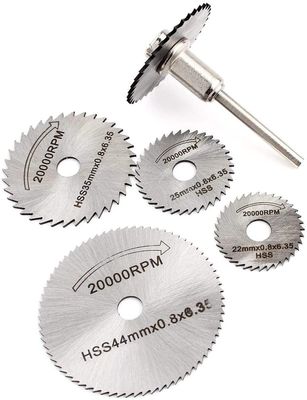 5pcs HSS Saw Blades + 1pc Extension Rod, Rotary Tool Set Circular Wood Cutting Saw Blade Discs_img_4
