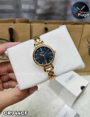 Curren 9098 Ladies Chain Watch- Black Dial- Golden Bezel- Golden Chain- TF Code CR944CF_img_5