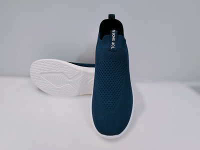 Top Shoe Mesh Lightweight Slip On Walking And Running Casual Gym Shoes Sneakers For Men|Blue_img_0