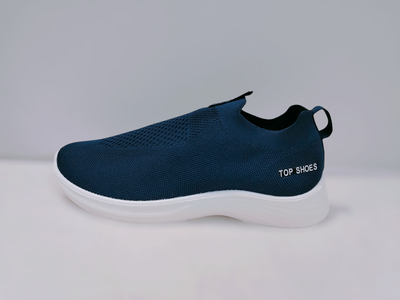 Top Shoe Mesh Lightweight Slip On Walking And Running Casual Gym Shoes Sneakers For Men|Blue_img_2