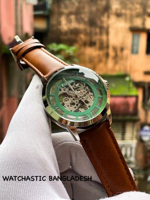 Fossil Auto Mustard Belt Green Dial_img_0