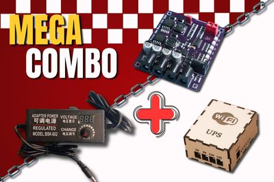 Combo- 24V 5A Adapter + Mini UPS Circuit + Box