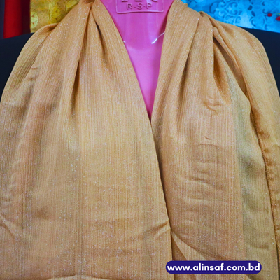 সোনালি কালার জর্জেট জরি ওড়না - GOLDEN COLOR GEORGETTE JORI ORNA_img_0