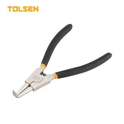 TOLSEN 7" External Circlip Pliers Bent (180mm) Dipped Handle 10092_img_0