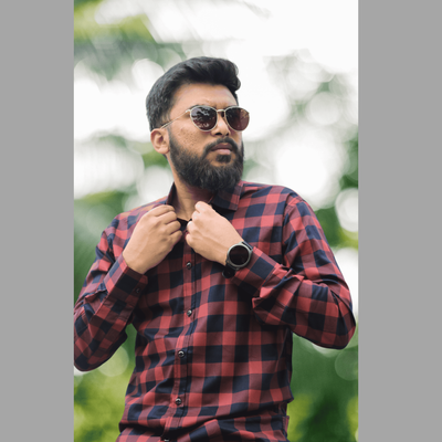 Men Long Sleeve Shirts Red_img_0
