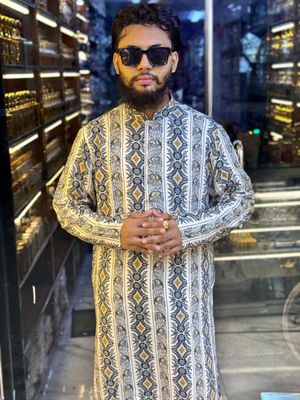 PREMIUM CHINA DIGITAL PRINTED PANJABI || 🩵✨_img_1