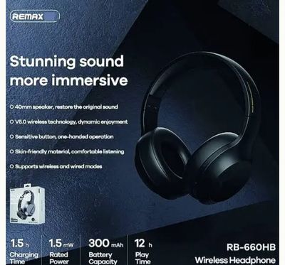 REMAX RB-660HB Stereo Wireless Bluetooth Headset L1-H9003_img_4