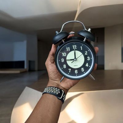 Bell Alarm Black And Yellow (REDIUM) Clock (TC-219)_img_2