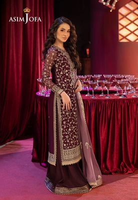 Asim Jofa - Embroidered Chiffon 3 Pcs_img_4