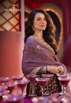Asim Jofa - Embroidered Chiffon 3 Pcs_img_5