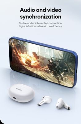 HYUNDAI LP5 Gaming Wireless Bluetooth Earphones Low Latency Headphones 50H Long Battery Life Earbuds Noise Reduction_img_12