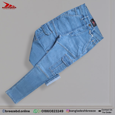 Premium Jeans Cargo ( Light Blue)_img_1