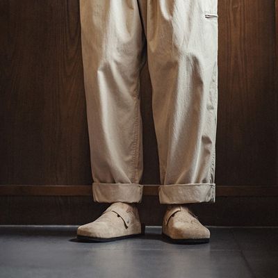 Men's Suede Leather Half Slippers_img_3