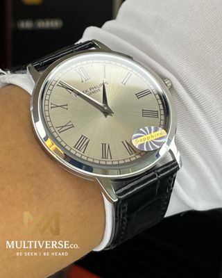 PATEK THIN WATCH | SILVER CASE | GREY DIAL | BLACK BELT | JAPAN MOVEMENT | SAPPHIRE GLASS (SEMI AAA)_img_1