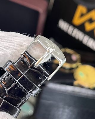 PATEK THIN WATCH | GOLDEN CASE | BLACK DIAL | BLACK BELT | JAPAN MOVEMENT | SAPPHIRE GLASS (SEMI AAA)_img_3