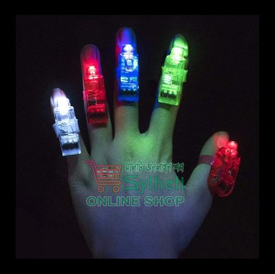 Pack of 05: LED Projection Finger Lights – Bright, Fun & Colorful Party Accessories_img_1