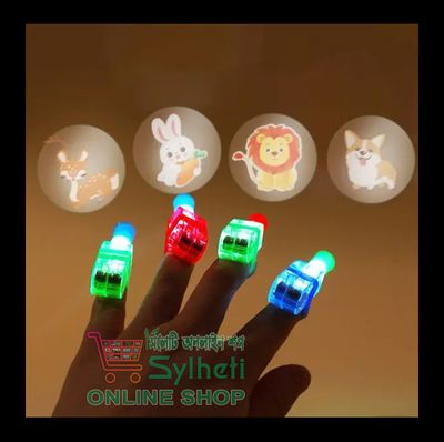 Pack of 05: LED Projection Finger Lights – Bright, Fun & Colorful Party Accessories_img_2