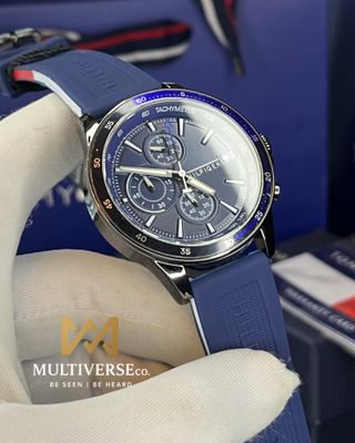 HILFIGER CHRONOGRAPH | BLUE DIAL BLUE BELT | FREE OFFICIAL PACKAGING (AA)_img_0
