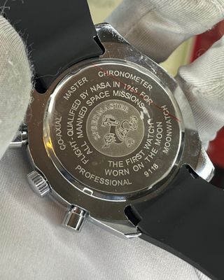 OMEGA SEAMASTER CHRONO | BLACK DIAL | BLACK SILICONE BELT (AA)_img_2