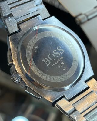 BOSS CHRONO | SILVER CHAIN | BLACK DIAL (AA)_img_2