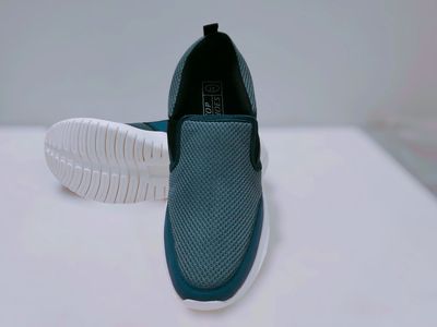 Mens Running Shoes Slip on Mesh Sneakers-Navy Blue_img_0