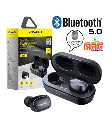 Awei T13 Pro TWS Waterproof Touch Sports Earbuds (Code: 413100)_img_1