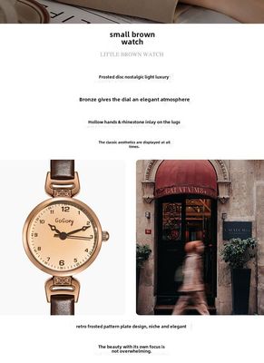 Retro brand high quality watch, dial, quartz watches, light luxury style, Chanel style, small dial_img_4
