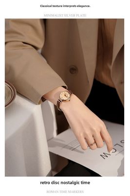 Retro brand high quality watch, dial, quartz watches, light luxury style, Chanel style, small dial_img_7