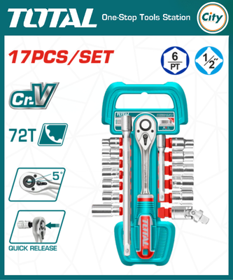 ১৭ পিস হাফ ইঞ্চি হেভী সকেট সেট TOTAL TOOLS THT121171_img_0
