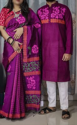 Couple Saree Panjabi_img_3