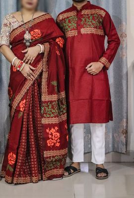 Couple Saree Panjabi_img_5