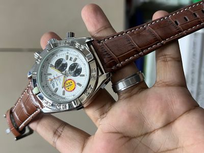 BREITLING CHRONO BROWN BELT WHITE DIAL_img_0