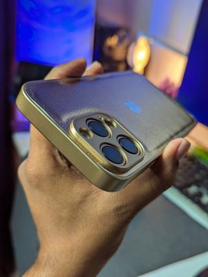 Golden Leather Textured Case_img_1