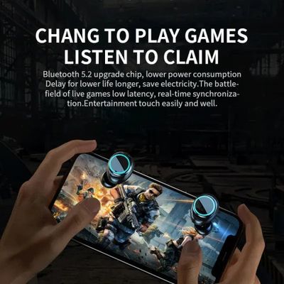 Popular M25 TWS Gaming Headset Power Bank Noise Reduction M25 Gaming Earphones In-ear Gaming Earbuds_img_1