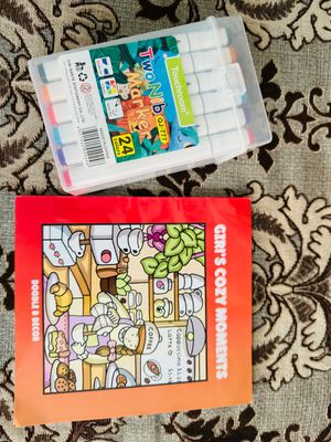 Any Book + 24 Pcs Dual Art Marker combo_img_1