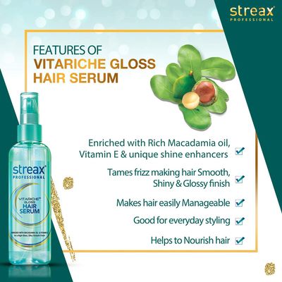 Streax Vitariche Gloss Hair Serum 115ml_img_2