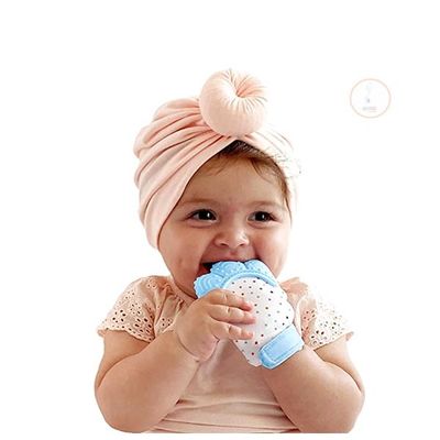 Baby Silicon Teething Mitten Teether Or Hand Pacifier pink_img_0