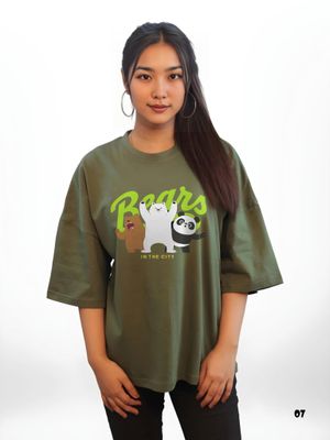 Bears in the City Premium Drop Shoulder T-shirt - 07_img_2