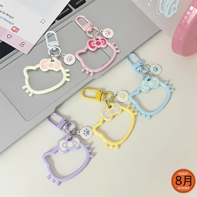 Kawaii Kitty Frame Keychain β Pastel Collection_img_1