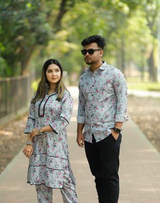 শার্ট এবং টু পিস কাপল ড্রেস_img_2