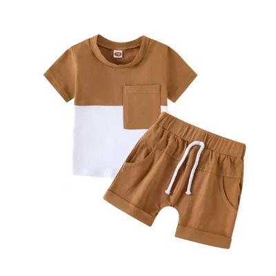 Stylish Baby Boy Summer Outfit – 2-Piece Set (T-Shirt & Shorts)